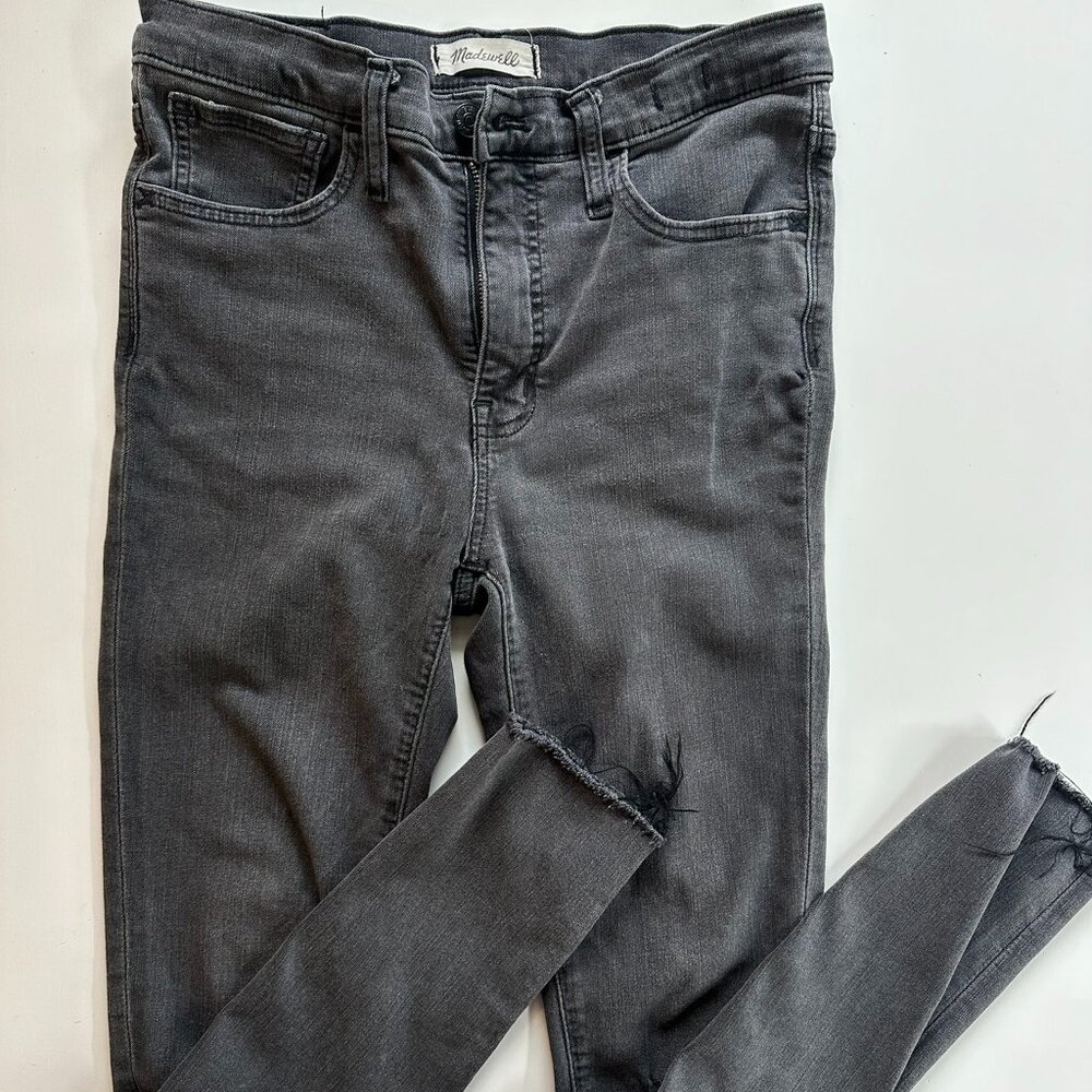 Madewell 9" mid rise skinny jeans size 27 black